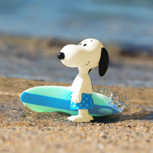 Super7 Peanuts Surfer Snoopy - 3.75" Peanuts Action Figures with Accessory Classic Cartoon Collectibles and Retro Toys...