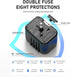 Universal International Power Travel Plug Adapter, 5 in 1 European Travel Plug Adapter W/ 3.5A 2xUSB-A and 2xUSB C Wall Charger and Worldwide AC O...