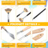 5 Pieces Painting Knife Set Background Blender Brush and Fan Blender Artist Brush Stainless Steel Palette Knife 2 Inch and 1 Inch Landscape Brush ...
