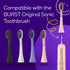 BURST Genuine Replacement Heads for Original Sonic Electric Toothbrush (Rose Gold/3 Pack) | Ultra Soft Bristles for a Deep Clean | Stain & Plaque ...