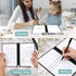 Reusable Dry Erase Notebook, 9.4x6.5 Inch Portable A5 Dry Erase Notebook Erasable Notebook White Board Dry Erase for Office Business Home (Light B...