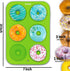 Anaeat 2 Pack Donut Pan Silicone Baking Mold, Just Pop Out! Non-Stick Doughnuts Baking Pans BPA Free for 6 Full-Size Donuts, Muffins, Cake Biscuit...