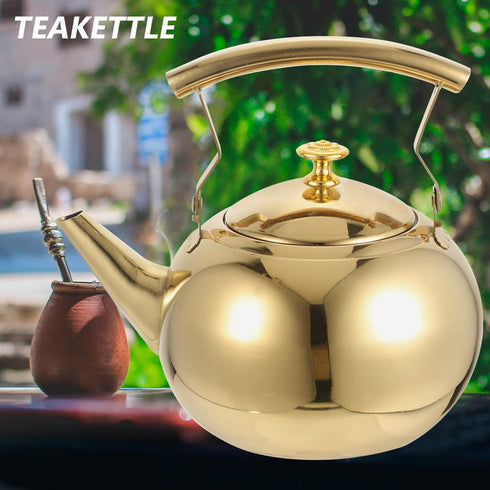 DOITOOL Stainless Steel Tea Kettle 1.5L Stovetop Tea Kettle, Classic Tea Kettle Food Grade Stainless Steel Teapot for Stove Top with Infuser and E...