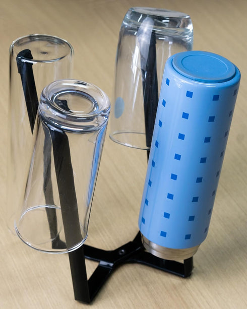 Kitchen Stand Holder, Plastic Bag Drying Rack, Multifunctional Countertop Cups Bottles Drying Rack for Plastic Bags, Bottles and Cups, Shelf Trash...