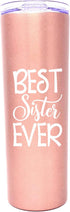 Coffee Sister Cup Tumbler - Cafe Travel Cup Gifts for Sisters & Brothers - Christmas, Birthday Present...