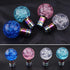 Gear Shift Knob Round Ball Shift Knob Crystal Transparent Bubble Gear Shifter Fit for Universal Manual Atomatic Transmission Vehicles (Blue)...