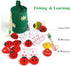 WODI Wooden Counting Ladybugs 0-10 Alphabets & Numbers Sorting Montessori Educational Toys for Toddlers Girls&Boys 3+ Learning to Count Cards Matc...