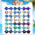 20pcs Ocean-Themed Dog Bow Ties for Small Medium Dogs, Adjustable Pet Bowtie Collar Charms,Sea Pattern Necktie for Pet Grooming (20pcs bowtie)...