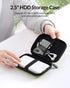 ORICO Hard Drive Case 2.5 inch External Drive Storage Carrying Bag Waterproof Shockproof with Inner Size 5.5x3.5x1.0inch for Organizing HDD and El...
