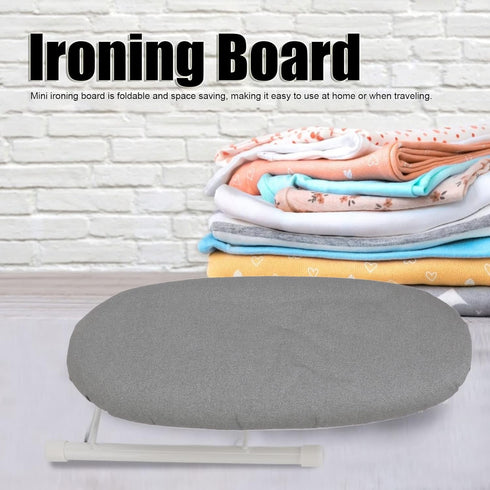 Mini Ironing Board, Heat Resistant Tabletop Ironing Board S Multifunctional for Travel (Grey)...