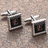 Mens Cufflinks Classic Shirt Business Wedding Initials Alphabet with Gift Box A-Z...