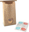 Nordic Ware 6 Count Bake and Gift Kraft Gift Bags and Stickers, Multicolor...