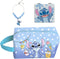 MRSP 3 sets makeup bag travel small cosmetic case portable with multifunctional waterproof Organizer bag for women (Stitch 02)......