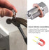M14 x 1.5 Magnetic Oil Drain Plug, Stainless Steel Sump Drain Nut Bolt with 5 Crush Washer Gaskets, Leak-proof Oil Drain Plug Replacement for Most...