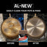 AL-NEW WALNUT CLEANING PADS | Versatile, Scratch Resistant Household Cleaning & Scouring Pads for Kitchen Cleaning, Dishes, Pots, Pans & More (6 P...