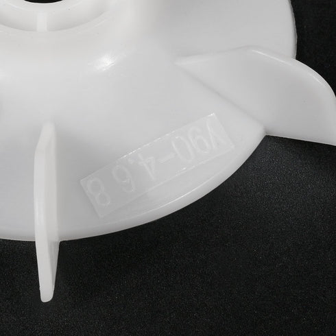 uxcell Motor Fan Blade 155mmx24mm Round Shape Bore White Engineering Plastic with 6 Vanes...