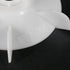 uxcell Motor Fan Blade 155mmx24mm Round Shape Bore White Engineering Plastic with 6 Vanes...