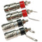 CESS Amplifier Terminal Connector Binding Post Push Quick Type -Binding Post Spring Loaded Press Subwoofer Basket Terminal (4 Pack)...