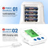 Blood Pressure Monitor Accurate Automatic Upper Arm High Blood Pressure Monitors Portable LCD Screen Powered by Battery with Adjustable Cuff and S...