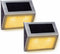 Solar Lights for Steps Decks Pathway Yard Stairs Fences, LED lamp, Outdoor Waterproof, Warm Light, 2 Pack...