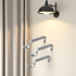 IHRDNNR Curtain Rod Holders Silver Heavy Duty Adjustable Rod Brackets for 7/8 or 1 Inch Rods, Set of 3 (Silver)...