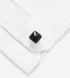 Square Natural Blue Sanstone Cufflinks for Men In Gift Case Polyhedral Gemstone Silver Men's Cufflinks Jewelry Set for Wedding Party Anniversary B...
