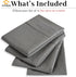 YIYEA King Pillow Cases Set of 4, Ultra Soft 1800TC Hotel Quality Double Brushed Microfiber Embroidered Pillowcases, Envelope Closure, Fade Resist...