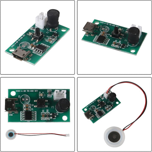 3pcs 5V USB Humidifier Atomization Module Driver Board, USB Spray Module Circuit Board Atomization Module Atomization Plate Circuit Board for Home...