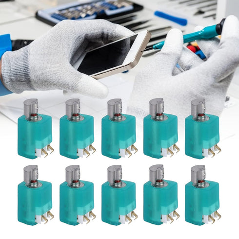 Micro Vibration Motor, Mini Electric Motors Low Noise 5400RPM Vibrating Machinery Parts ABS Shell 4x8mm for DIY Toys for Electronic Equipment...
