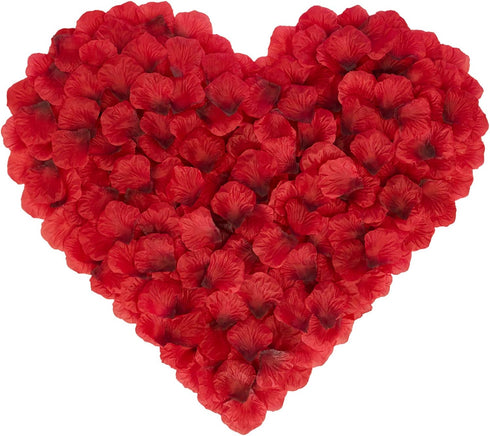 3000 PCS Dark Red Artificial Silk Rose Petals for Romantic Night, Wedding, Party, Anniversary Flower Decorations...