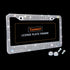 White Rhinestone Bling License Plate Frame for Women, Metal Rust-Proof Car Plate Frame Cute Bling Car Accessories for Women Girls (1)...
