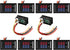 10 Pcs 0.28 Digital Voltmeter Ammeter 100V 10A Volt Amp Meter Current Voltage Tester with Connect Wires Red Blue Dual LED Multimeter Display Panel...