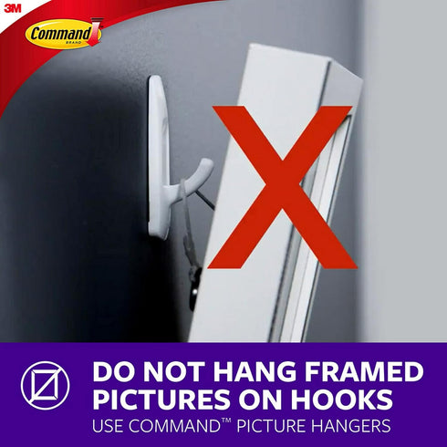 Command AD85SL-6NA Repositionable Silver Circle Hooks Hardware, 6...