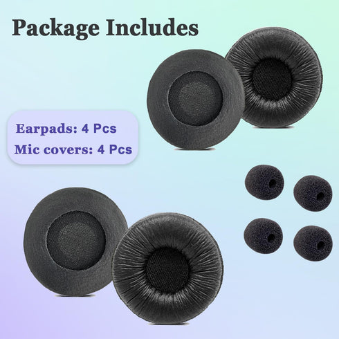 Plantronics Headset Ear Cushions, Earpads Replacement 50mm Ear Pad Covers for Plantronics Blackwire 3220 3210 3320 C320 HW251N HW261N HW510 HW520 ...