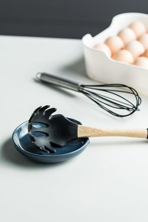 Gomakren Spoon Rest for Stove Top Blue Spoon Holder, Coffee Spoon Rest, Kitchen Utensil Holder for Spoons Ladles Tongs, Dishwasher Safe...