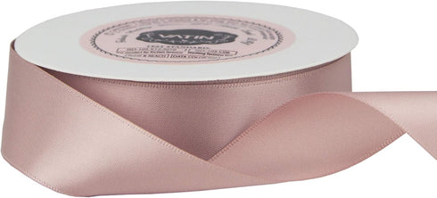 VATIN Double Face Antique Mauve Satin Ribbon 1" Continuous 25 Yards,Antique Mauve Polyester Fabric Ribbon use for Bows Bouquet, Gift Wrapping, Flo...