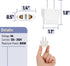 Bates- Europe to US Plug Adapter, 5 Pack, (Type A & B), European to US Plug Adapter, EU to US Plug Adapter, Adapter Europe to USA, Plug Adapter Eu...