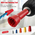 Feekoon Wire Twisting Tool, 3 Way/ 5 Way Wire Stripping Tool and Wire Cap Twisting Tool with 1/4" Chuck (Red), Wire Stripper and Twister, Wire Twi...