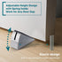 Silver Heavy Duty Door Stopper, Metal Rubber Door Wedge, Large Door Stop for Bottom of Door, Suits Any Heavy Door Gap...