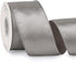 Ribbli Silver Satin Wired Ribbon 2.5 Inch Silver Christmas Ribbon for Gift Wrapping Wreaths Garland Tree Decoration Crafts Home Decor-Continous 20...