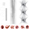 Bird Spikes Stainless Steel Fence Spikes for Pigeons Raccoon Snakes Deterrent Spikes Defender for Outside (20in)...