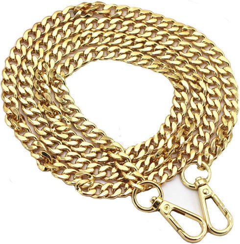 55" DIY Replacement Chains for Handbags Heavy Duty Flat Iron Metal Shoulder Strap Adjustable Purse Crossbody Bag Strap Accessories Decorative Stra...
