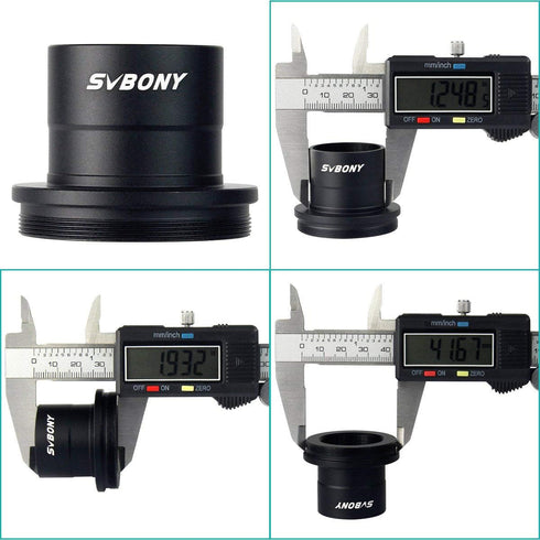 SVBONY Telescope Photo Adapter, T Adapter and T2 T Ring Adapter 1.25 inch Telescope Accessory Compatible for Nikon Camera and Telescope...