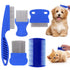 Dog Flea Lice Comb, Dog Cat Grooming Comb Pet Tear Stain Remover Combs Fine Tooth Grooming Removal Tool (5 Pieces)...