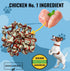 DOGCHEWZ™ Rawhide Free Knotted Bone Dog Chew Treats for Small & Puppy - Size 2.5 Inches (24 Count/Bag) - Chicken Flavored - Gluten Free...