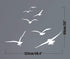 Flying Birds Wall Decals, Vinyl Stickers for Dorm, Nursery, Office, Kids Room, Bedroom, Living Room - Modern Home Decor Y20 (White)...