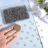 1 Box 1000Pcs Round Jump Rings Silver Split Jump Rings Bulk Stainless Steel Hypoallergenic Small Single Loop Ring Connector for Jewelry Making Sup...