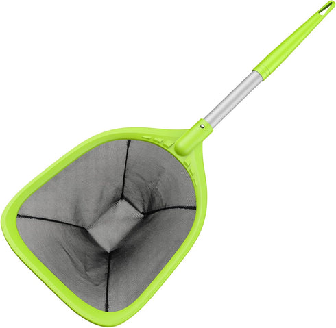 Pool Net Total Length 26.8 inches, Swimming Pool Skimmer Net with Aluminum Pole for Fast Cleaning Ponds, Hot Tub, and Spas, Pool Cleaner Supplies ...