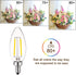 12V Candelabra LED Light Bulb Low Voltage 25 watt Equivalent, 12V LED Bulb E12 3000K 24volt Candelabra Light Bulbs for RV, 6 Pack...