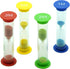 Sand Timer for Kids Set of 4 Small Colorful (Multi) Hour Glass Acrylic Covered Clock 1Min 2Min 3Min 5Min for Classroom, Home & Kids Room...